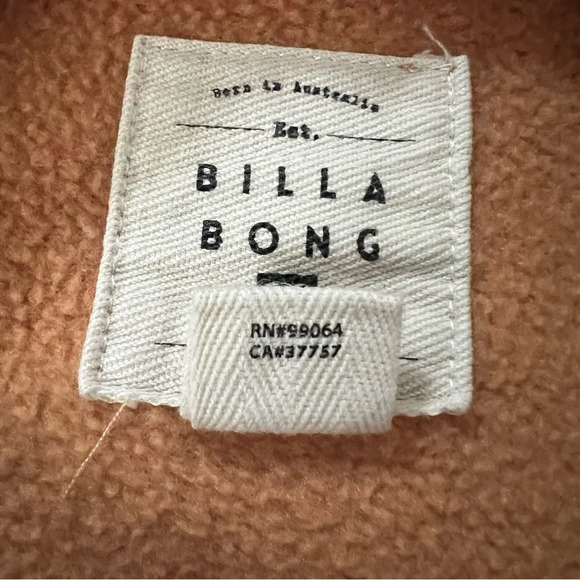 Billabong Crewneck Sweatshirt Long Sleeves Orange Tie Dye Size large - Picture 3 of 7